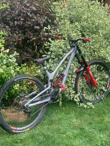 Used Nukeproof Dissent 290 Frame Only 2022 Frameset 2022 Mountainbike, Light Gray, 29 — image 2 of 9