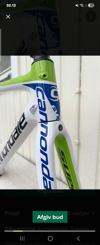 Gebrauchtes Cannondale SuperSix EVO Frameset 2015 Road & Gravel, Weiß — Bild 5 von 8