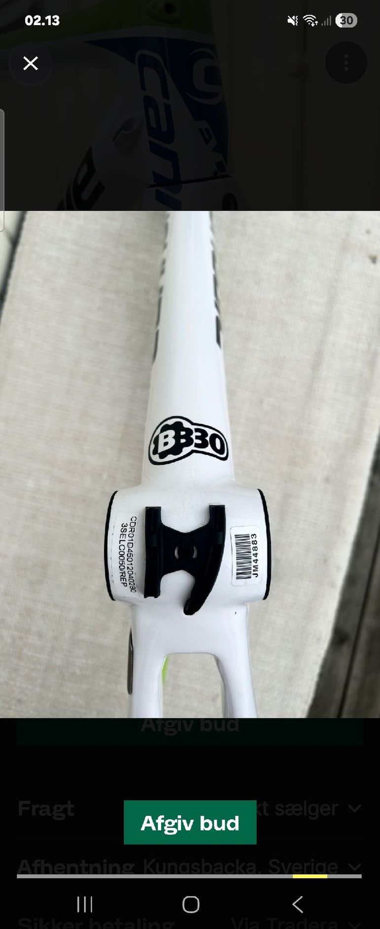 Gebrauchtes Cannondale SuperSix EVO Frameset 2015 Road & Gravel, Weiß — Bild 7 von 8