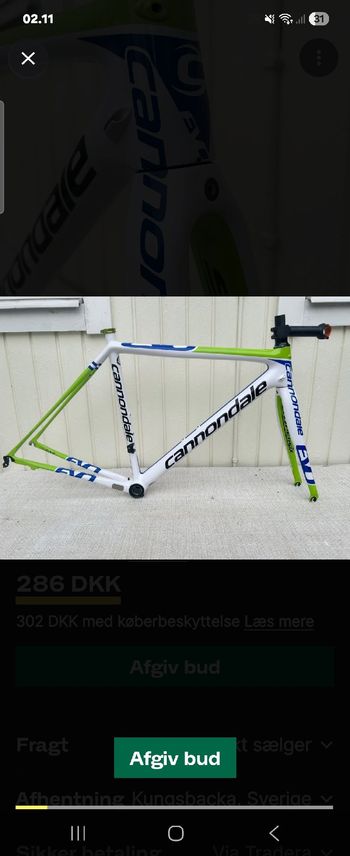 Używany Cannondale SuperSix EVO Frameset 2015 Road & Gravel