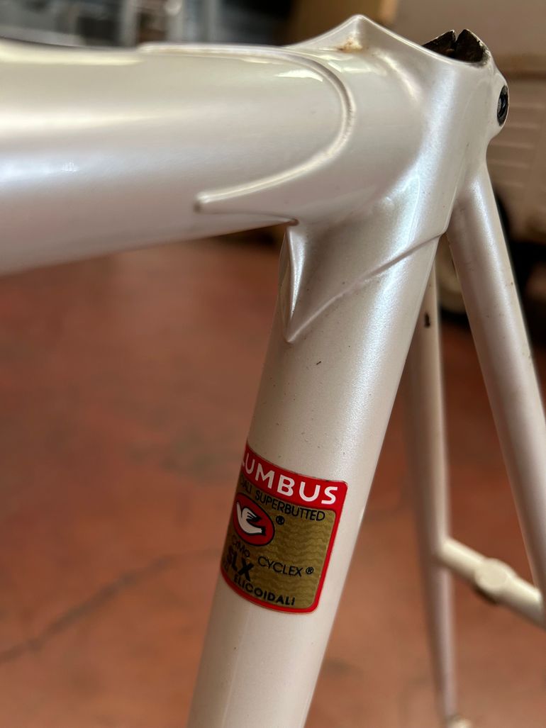 FRULLANI Columbus Slx Frameset 1989 Road & Gravel usato, Bianco — immagine 3 di 10