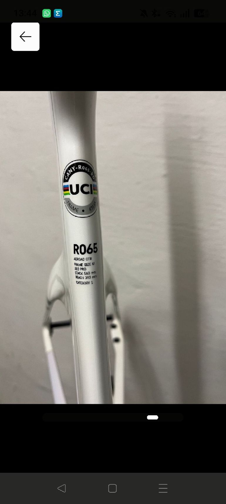 Canyon Aeroad CFR MVDP 2023 Frameset 2023 Road & Gravel d'occasion — image 4 sur 10