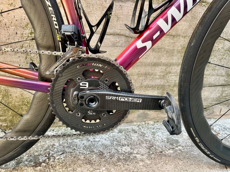 TARMAC sl8 Custom Shimano Dura Ace Di2 2024 Road & Gravel usato, Viola — immagine 3 di 12