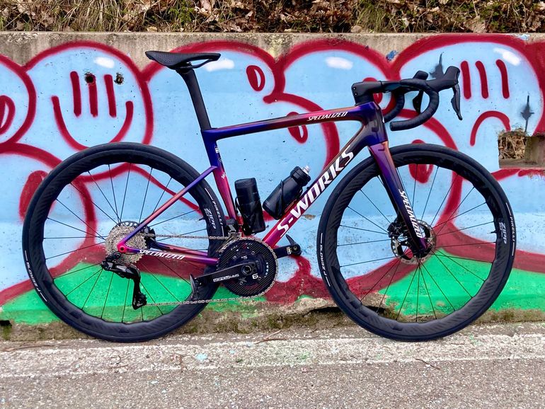TARMAC sl8 Custom Shimano Dura Ace Di2 2024 Road & Gravel usato, Viola — immagine 12 di 12