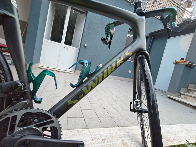 Gebrauchtes S Works Custom SRAM Red eTap AXS 2022 Road & Gravel, Grün — Bild 3 von 13
