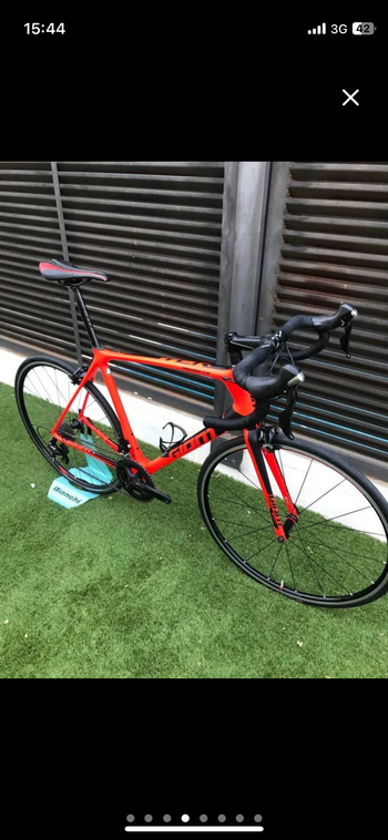 Giant TCR Advanced 2 2018 2018 Road & Gravel de segunda mano, Rojo — imagen 7 de 7