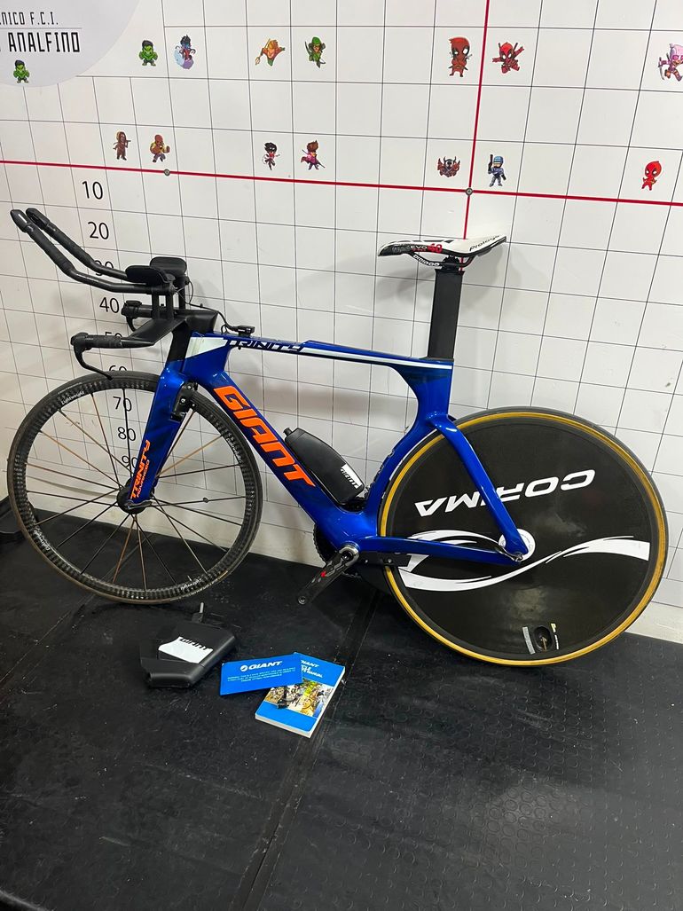 Used Giant Trinity Advanced Pro 1 2018 2018 Road & Gravel, Blue — image 4 of 7