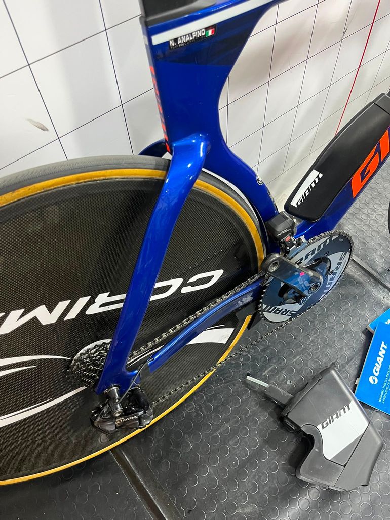Used Giant Trinity Advanced Pro 1 2018 2018 Road & Gravel, Blue — image 6 of 7