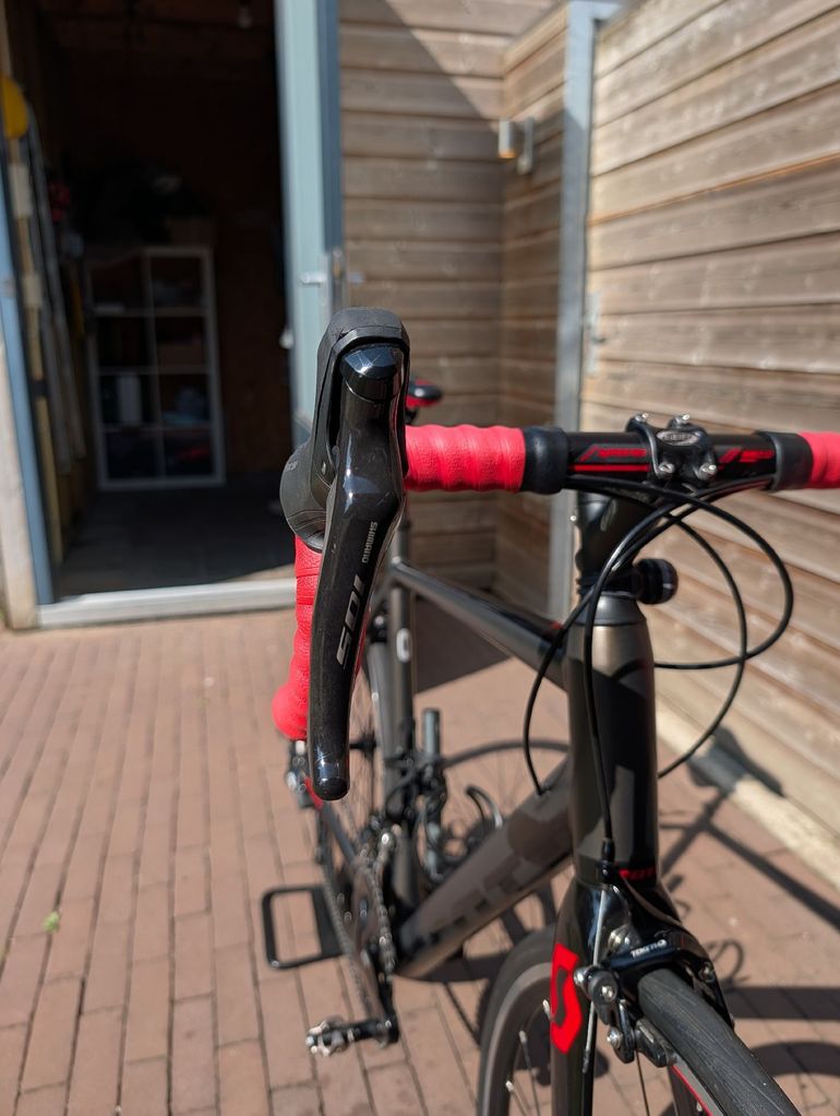 Used Scott Speedster Shimano 105 2018 Road & Gravel, Light Gray — image 5 of 9