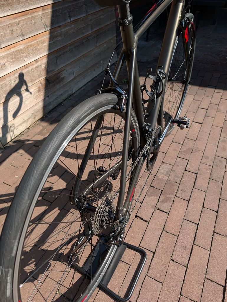Used Scott Speedster Shimano 105 2018 Road & Gravel, Light Gray — image 7 of 9