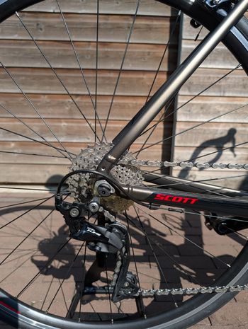 Used Scott Speedster Shimano 105 2018 Road & Gravel, Light Gray — image 2 of 9