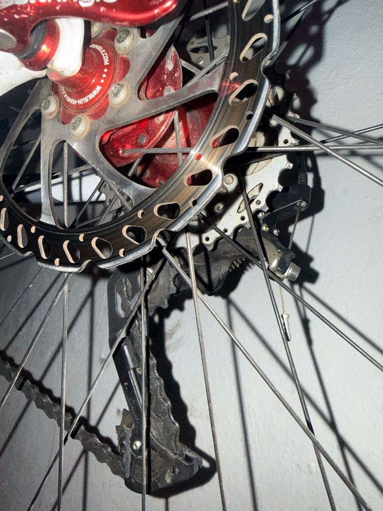 Gebrauchtes CUBE AMS HYBRID Shimano SLX 2012 Mountainbike, Weiß — Bild 5 von 9