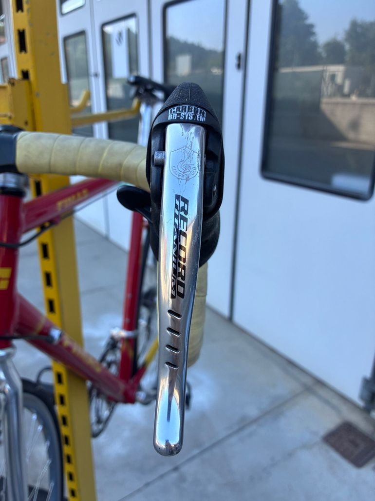 Gebrauchtes Fimas Custom Campagnolo Super Record EPS 1988 Road & Gravel, Rot — Bild 4 von 7