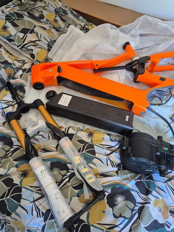 Použité Dungfu e55 Vae Mtb Enduro Frameset 2025 MTB