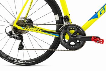 Giant TCR Advanced 1 Disc 2017 2017 Road & Gravel usato, Verde — immagine 3 di 8