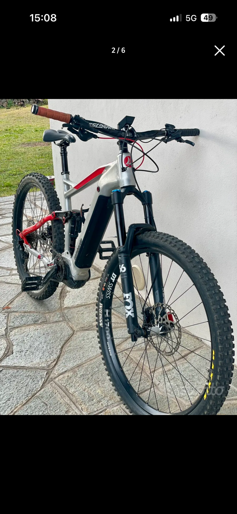 Used LOMBARDO Custom Shimano SLX 2023 Mountainbike, Light Gray — image 8 of 9