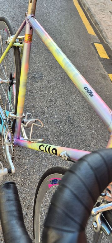 Used Cilo Custom Campagnolo Chorus 1995 Road & Gravel, Light Gray — image 7 of 14