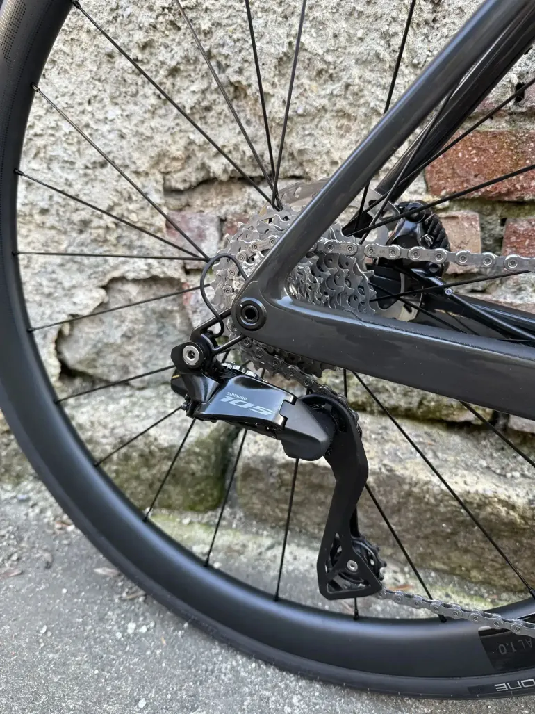 Gebrauchtes Scott Addict RC Shimano 105 Di2 2024 Road & Gravel, Blau — Bild 6 von 7
