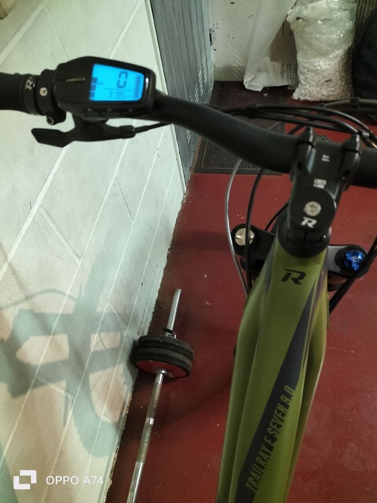 Used R RAYMON FullRay E-Seven 9.0 2021 2021 Mountainbike, Green — image 3 of 4