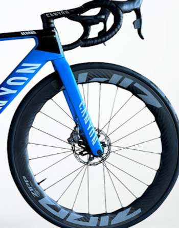 Canyon Aeroad CFR Disc eTap 2023 2023 Road & Gravel usato, Blu — immagine 5 di 6