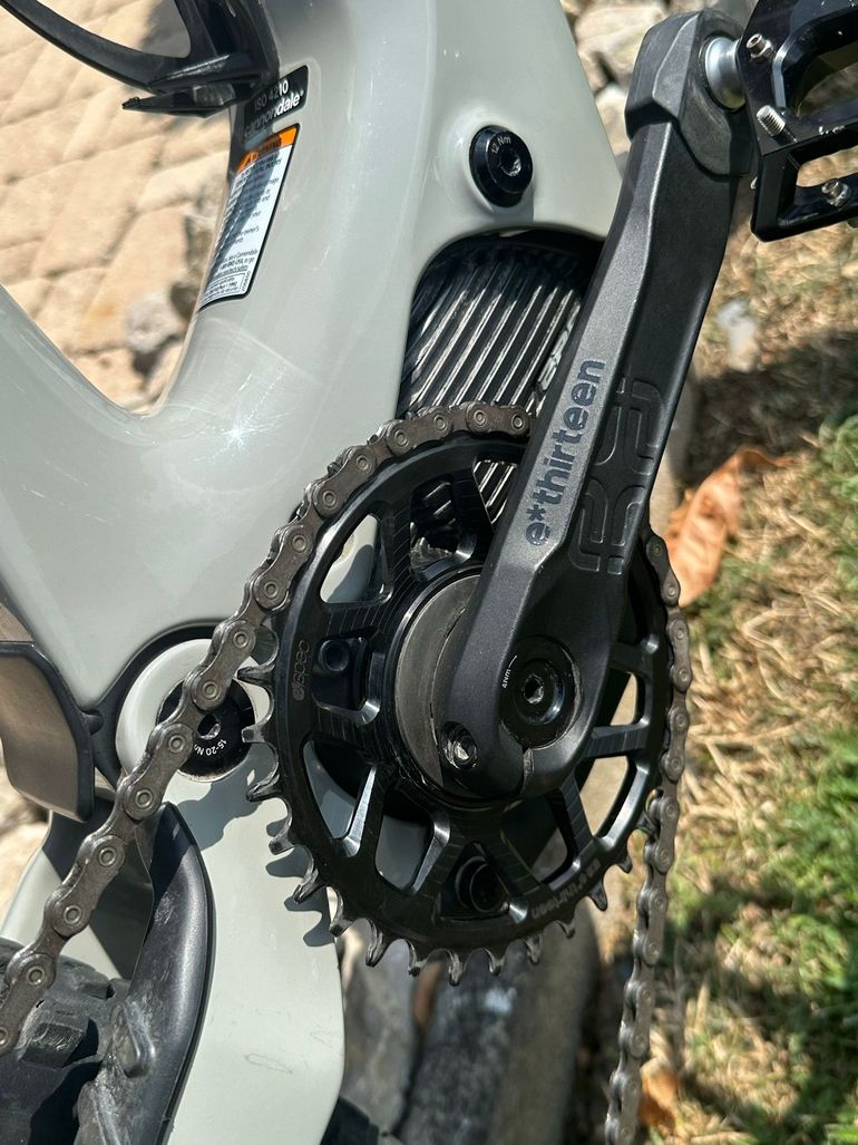 Used Cannondale Moterra Shimano Deore XT 2024 Mountainbike, Light Gray, Mixed — image 7 of 22