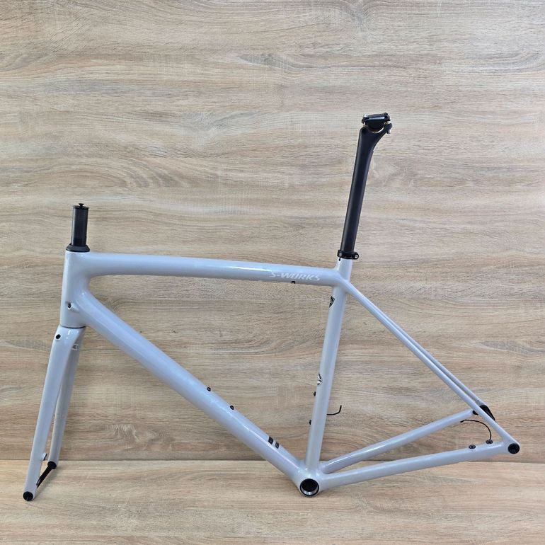 Gebrauchtes Specialized Aethos Frameset 2024 Road & Gravel, Hellgrau — Bild 3 von 13