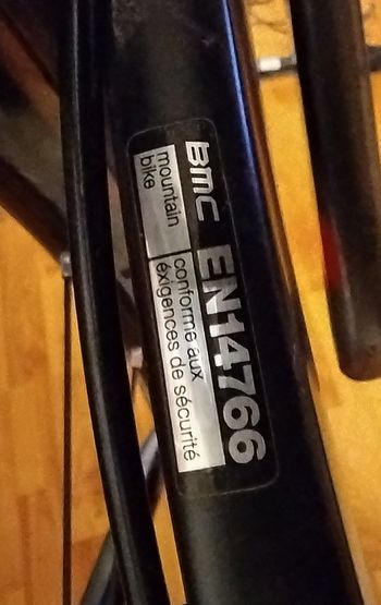 BMC TE01 2016 Mountainbike d'occasion — image 12 sur 12