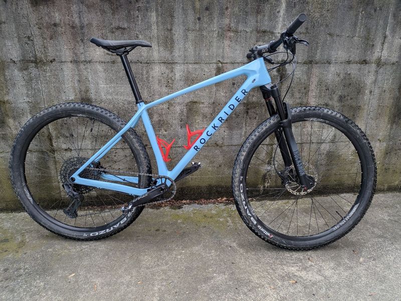 Used ROCKRIDER Cross Country Mountainbike 29 Zoll Race 740 Carbon Recon blau 2025 2025 MTB