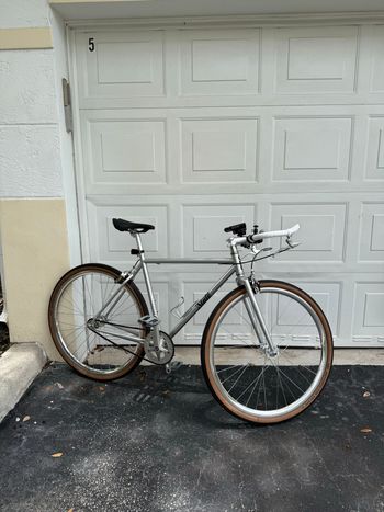 Used State Bicycle Co. 4130 Satin Silver Fixed Gear / Single-Speed 2025 2025 Urban & Touring