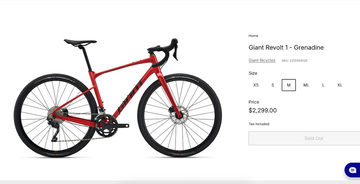 Giant Revolt 1 2022 Frameset 2022 Road & Gravel usato