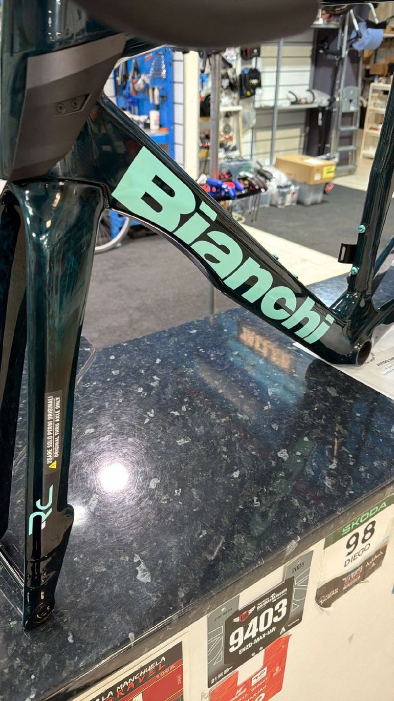 Gebrauchtes Bianchi Oltre RC - Team Replica 2026 Frameset 2026 Road & Gravel, Grün — Bild 6 von 13