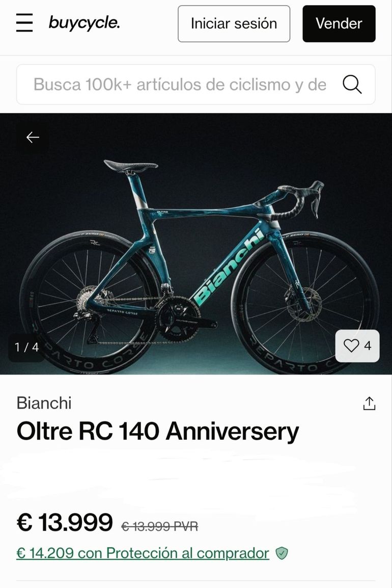 Gebrauchtes Bianchi Oltre RC - Team Replica 2026 Frameset 2026 Road & Gravel, Grün — Bild 12 von 13