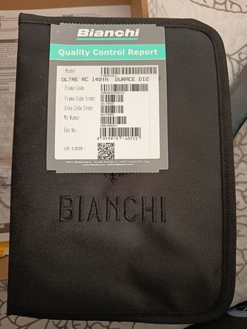 Gebrauchtes Bianchi Oltre RC - Team Replica 2026 Frameset 2026 Road & Gravel, Grün — Bild 13 von 13