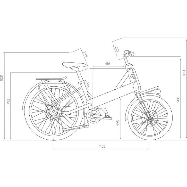 moca E Lastenrad 2026 Urban usato, Grigio chiaro — immagine 2 di 3