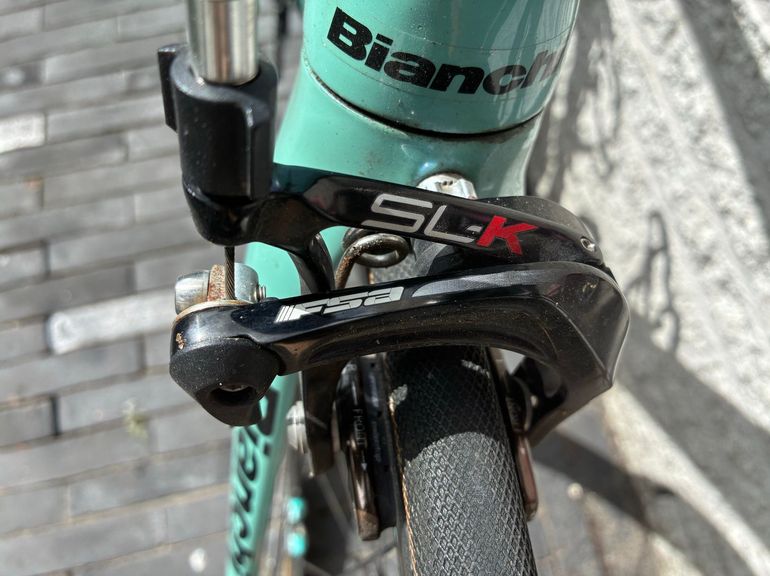 Gebrauchtes Bianchi Oltre Campagnolo Super Record EPS 2013 Road & Gravel, Blau — Bild 4 von 10