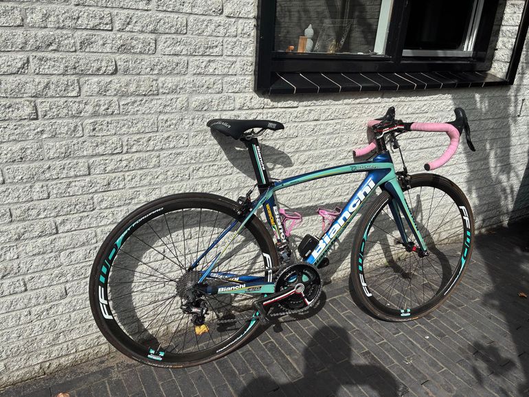 Gebrauchtes Bianchi Oltre Campagnolo Super Record EPS 2013 Road & Gravel, Blau — Bild 2 von 10