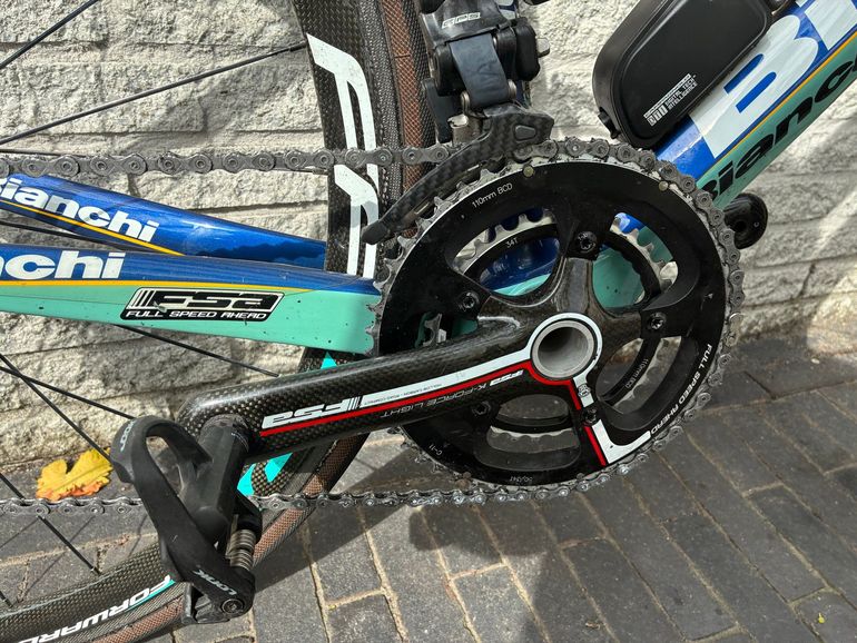 Gebrauchtes Bianchi Oltre Campagnolo Super Record EPS 2013 Road & Gravel, Blau — Bild 6 von 10