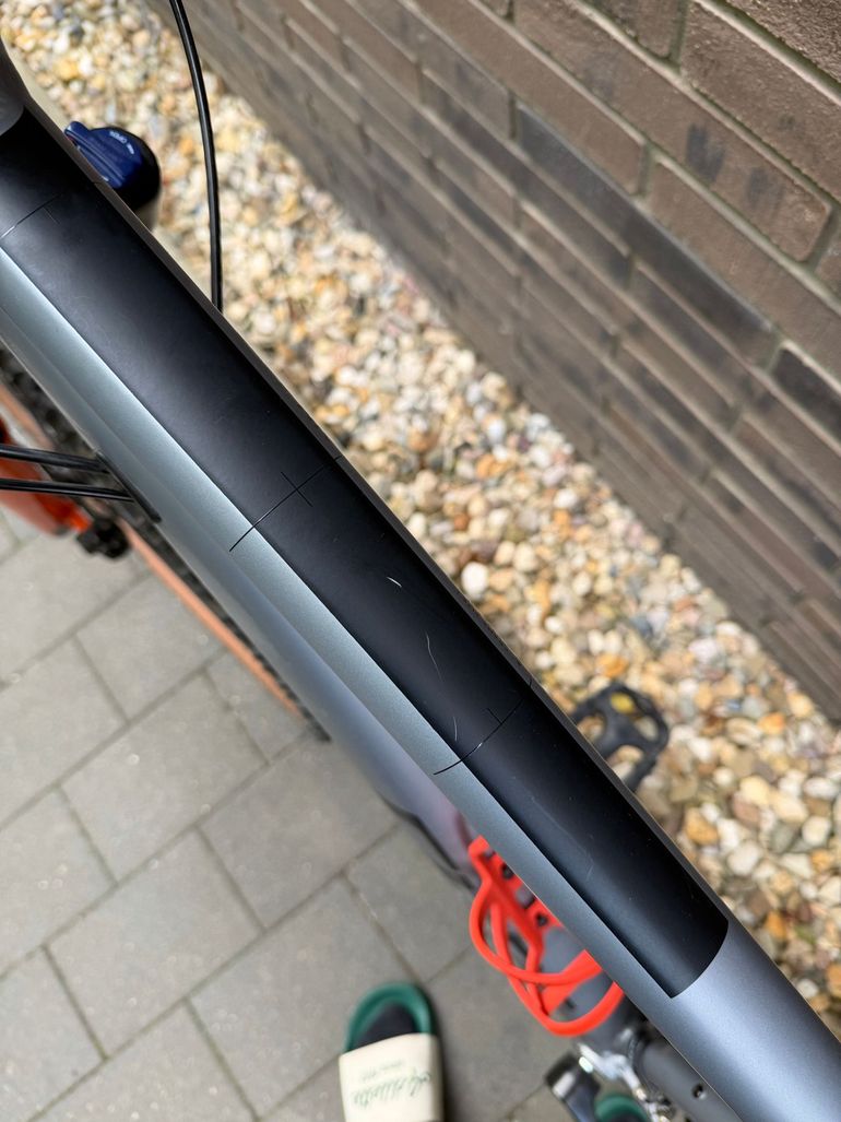 CUBE Aim Shimano Acera 2023 Mountainbike usato, Grigio chiaro — immagine 9 di 9