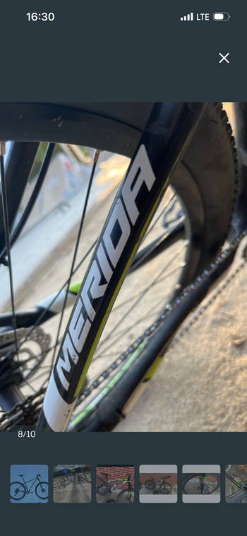 Tweedehands Merida Big nine Shimano GRX 2018 Mountainbike — afbeelding 3 van 3
