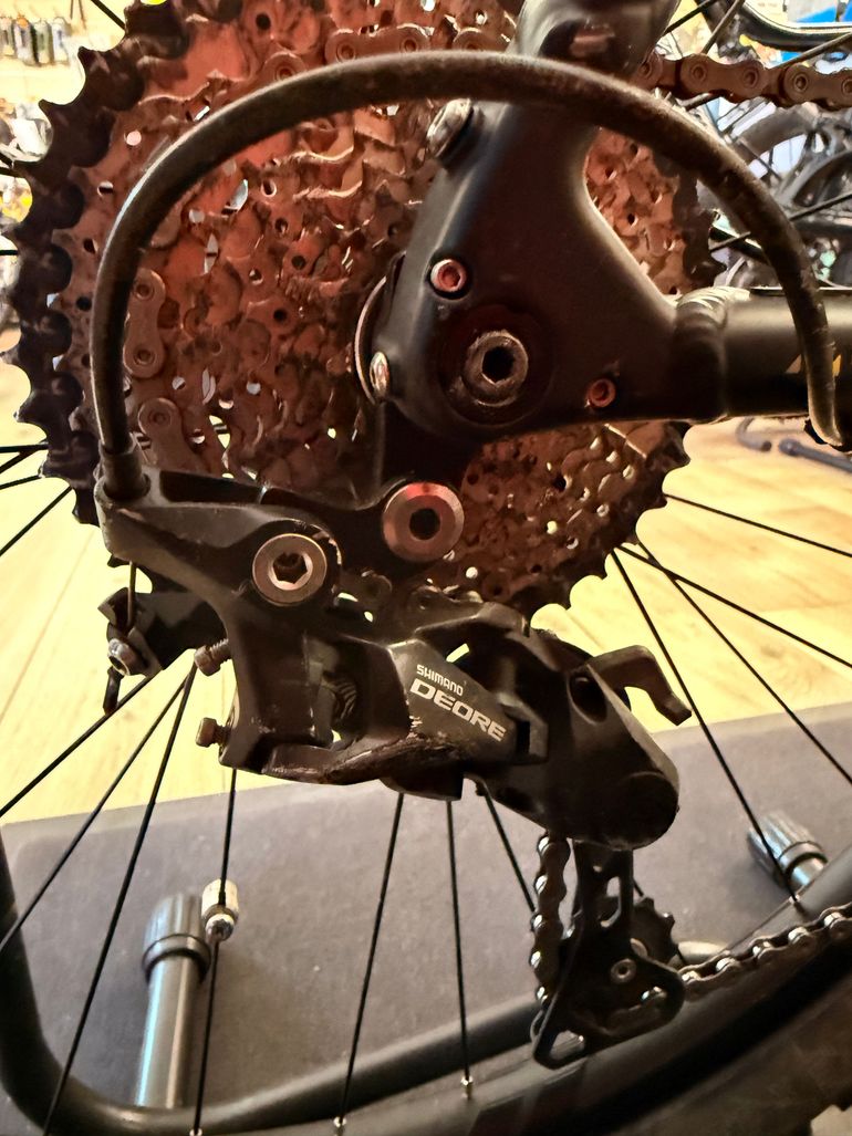 Merida EBIG.SEVEN 600 2019 Mountainbike usato, Grigio chiaro — immagine 9 di 13