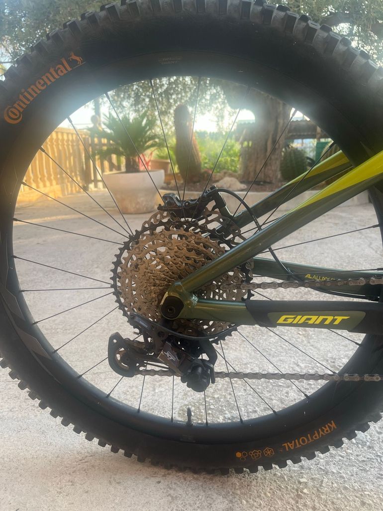 Used Giant Custom SRAM GX Eagle AXS 2019 Mountainbike, Green — image 8 of 10