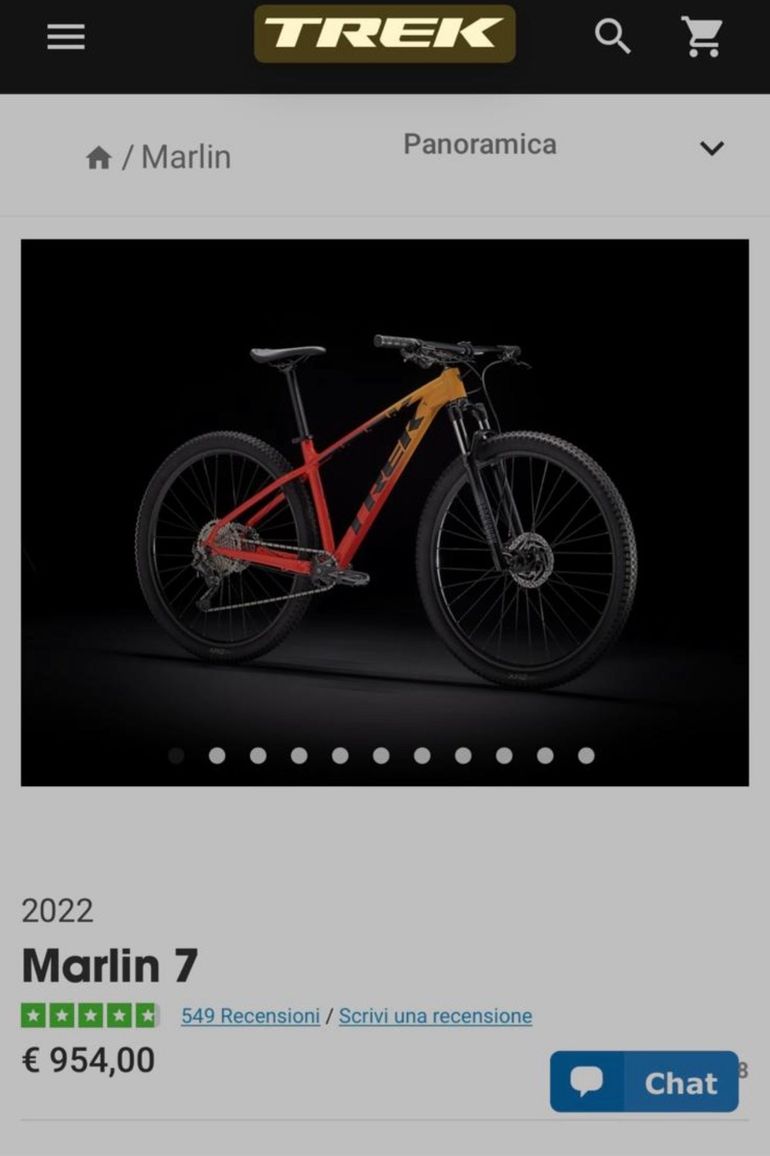 Gebrauchtes Trek Marlin 7 2022 2022 Mountainbike, Orange, 27.5, 29 — Bild 5 von 6