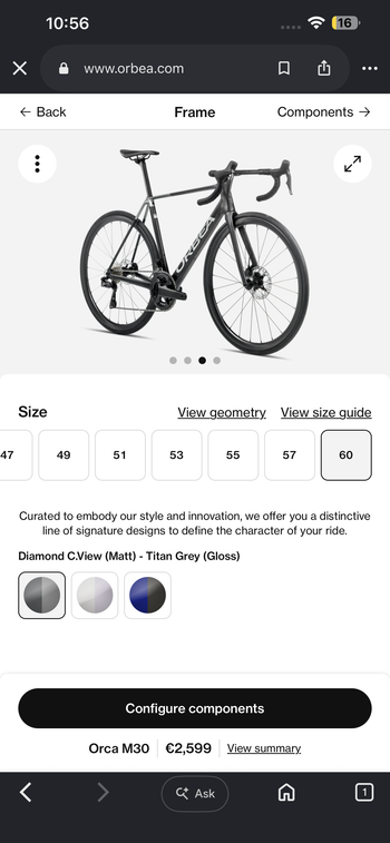 Używany Orbea ORCA M30 2024 2024 Road & Gravel — zdjęcie 2 z 5