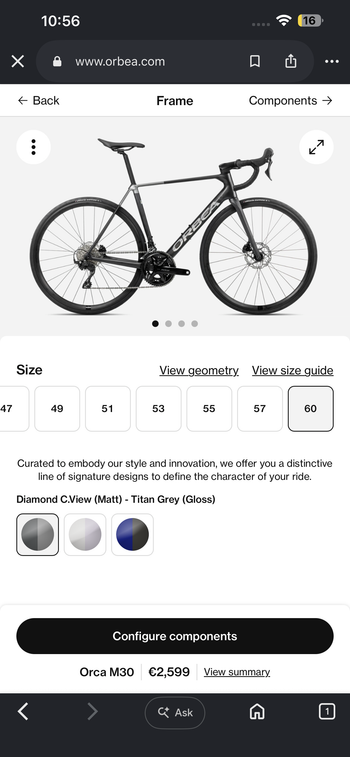 Gebrauchtes Orbea ORCA M30 2024 2024 Road & Gravel