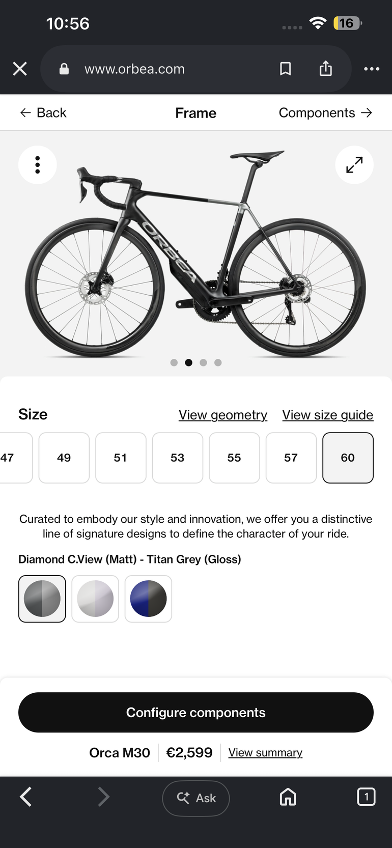 Używany Orbea ORCA M30 2024 2024 Road & Gravel — zdjęcie 4 z 5