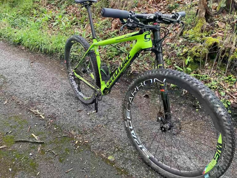 Cannondale F-si Other Shimano 2018 Mountainbike usato, Verde — immagine 4 di 7