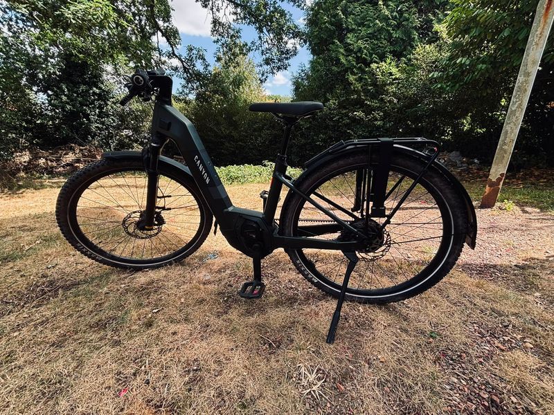 Canyon Pathlite:ON 7 SUV Step-through 2024 Mountainbike de segunda mano, Verde — imagen 1 de 8