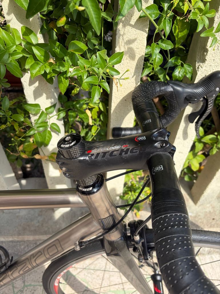 Used Carraro Custom Campagnolo Super Record 2008 Road & Gravel, Light Gray — image 6 of 10