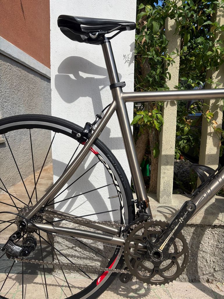 Used Carraro Custom Campagnolo Super Record 2008 Road & Gravel, Light Gray — image 3 of 10