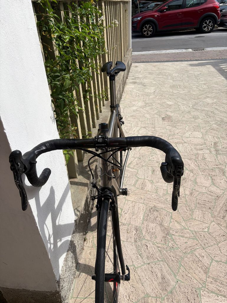 Used Carraro Custom Campagnolo Super Record 2008 Road & Gravel, Light Gray — image 7 of 10